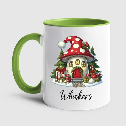 Miniatura 18 de Taza de café de Papá Noel con nombre personalizado – Taza de Papá Noel personalizada, 11 onzas y 15 onzas, bonita taza de cerámica blanca regalo