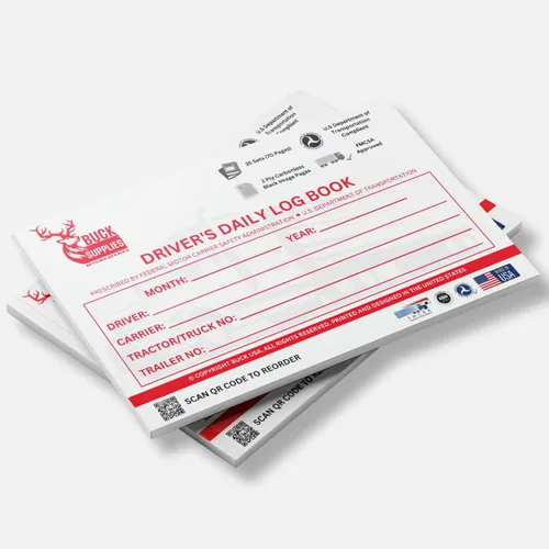 Miniatura 4 de Cuadernos de bitácora diaria del conductor para conductores de camiones con recapitulación de 7 y 8 días - 35 conjuntos de formularios por cuaderno