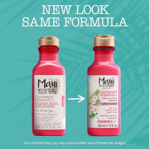 Miniatura 2 de Maui Moisture - Acondicionador de hidratación ligera + agua de hibisco, acondicionador nutritivo con aloe vera que suaviza y calma el cabello