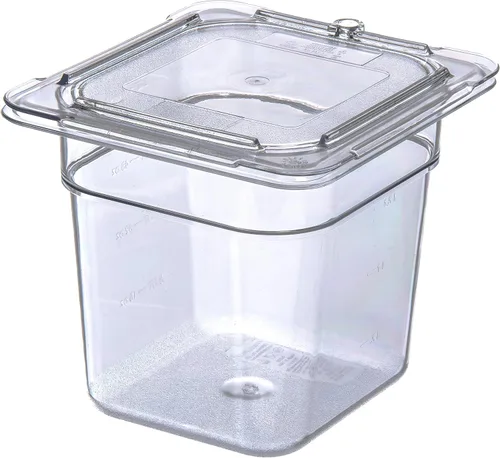 Miniatura 6 de Carlisle FoodService Products 10316U07 StorPlus - Tapa universal de policarbonato para alimentos de superficie plana, transparente (paquete de 2)