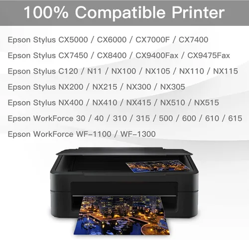 Miniatura 2 de BeOne Cartuchos de tinta T069 remanufacturados para Epson 69 T069 para usar con Stylus NX100 NX110 NX215 NX300 NX400 NX415 NX510 NX515 Workforce 30