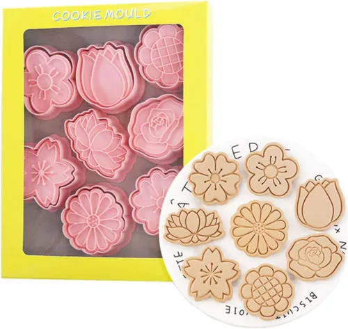 Miniatura 21 de Juego de 8 moldes de galletas de astronauta para hornear, moldes de galletas alienígenas, juego de moldes de galletas de meteoritos y herramientas