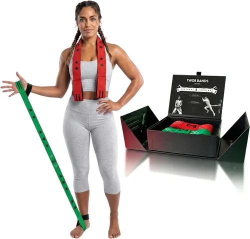 Two8 Bandas de resistencia de tela multi-bucle para rendimiento deportivo, entrenamientos en casa, velocidad, fuerza y acondicionamiento | Ideal