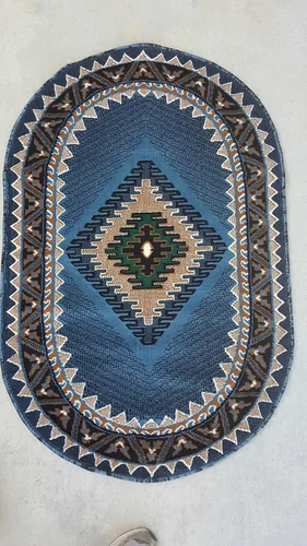 Miniatura 21 de Kingdom South West - Alfombra ovalada de nativos americanos, diseño bereber beige, D143 (3 pies x 4 pies 7 pulgadas, ovalada)