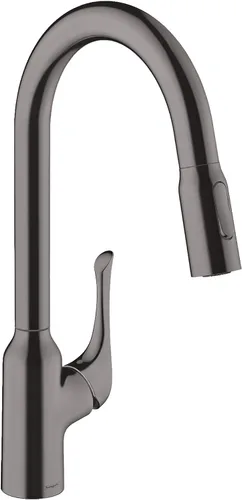 Miniatura 9 de hansgrohe Allegro N 71843001 - Grifo de cocina de arco alto cromado con rociador extraíble, grifo para fregadero de cocina, cromado