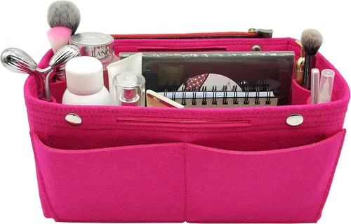 Miniatura 17 de LEXSION Organizador de fieltro para bolso – Bolsa de bolsillo múltiple en bolsa organizadora