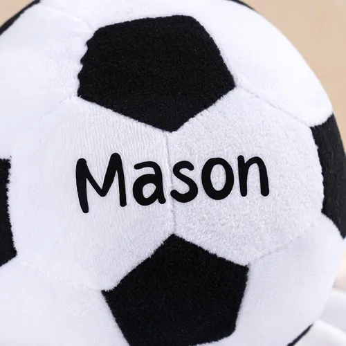 Miniatura 5 de KWOOD Pelota de fútbol de felpa personalizada, almohada de balón de fútbol, pelota de juguete suave para niños y niñas, regalo para amantes
