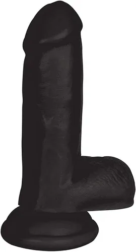 Curve Novelties Jock Dong con bolas, negro, 6 pulgadas