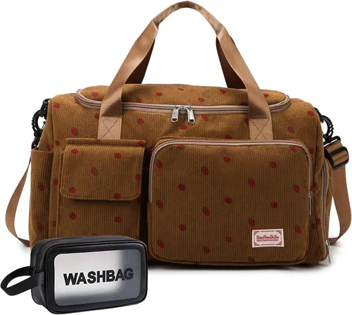 Miniatura 405 de Pequeña bolsa de gimnasio para mujer, bolsa de viaje con compartimento para zapatos