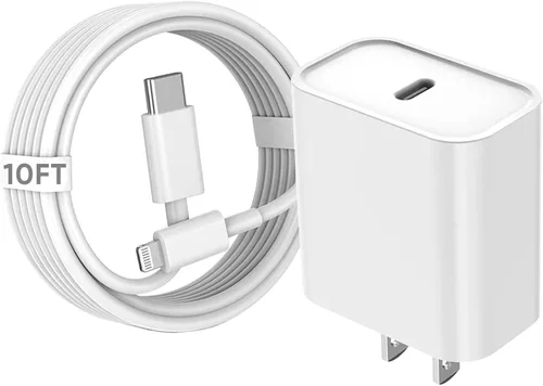Miniatura 8 de Cargador rápido para iPhone de 10 pies, paquete de 3 unidades extra largo [certificado Apple MFi] Cargador de iPhone de carga rápida USB C a