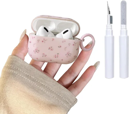 Miniatura 12 de Funda para AirPods 2/1 con diseño de estrella bonita, con kit limpiador protector de auriculares para AirPods de 2ª/1ª generación, color azul