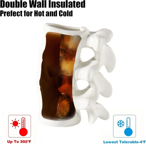Miniatura 9 de Taza de Café Divertida, Lindas Tazas de Café de Cerámica, Tazas de Café de Cerámica Grandes y Novedosas, Tazas de Café Blancas de 12oz, Regalos