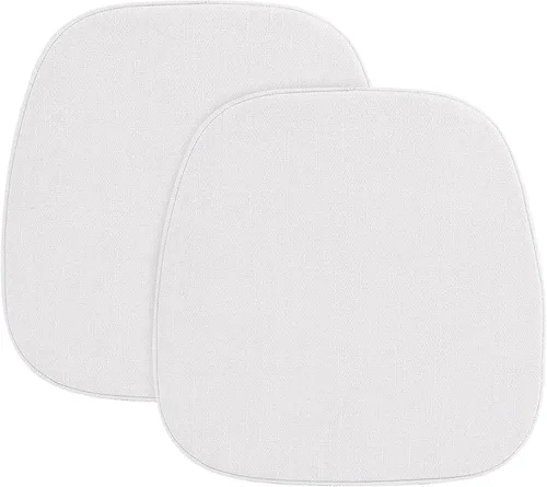 Miniatura 8 de baibu Juego de 4 cojines metálicos de espuma viscoelástica de 14 x 14 pulgadas, diseño de doble capa, antideslizantes, para sillas de comedor, cojín