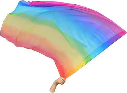 Miniatura 7 de Winged Sirenny Bandera flexible de seda transparente de adoración profética de 40 pulgadas, pancarta de adoración litúrgica para la iglesia (cobre)