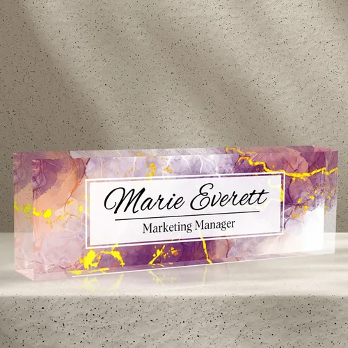Miniatura 27 de Placa de nombre personalizada para escritorio de oficina, placas de nombre personalizadas para escritorios, placa de identificación personalizada