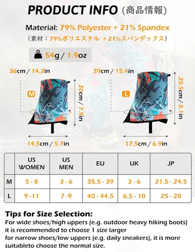 Miniatura 2 de TRIWONDER Polainas de tobillo bajas ligeras e impermeables para senderismo, caminar, mochilero 02 azul