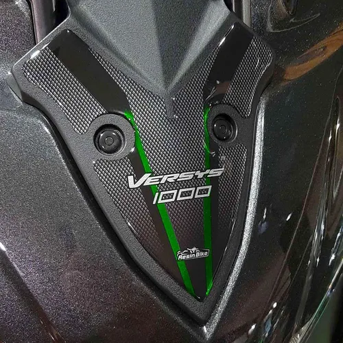 Resin Bike Adhesivos 3D para motocicleta compatibles con Kawasaki Versys 1000 Grand Tour 2019-2020. Protección frontal contra golpes y arañazos.