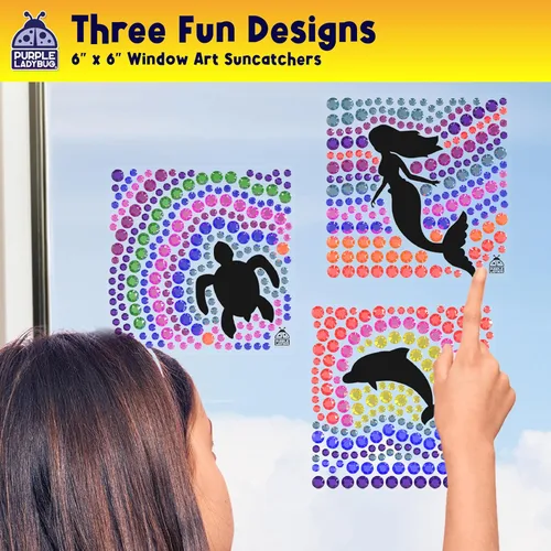Miniatura 5 de SUNGEMMERS - Kit de atrapasoles para ventana de gemas para niños de 6 a 8, 9, 10, 11 y 12 años, regalos de cumpleaños para niñas de 7 años, Sirena