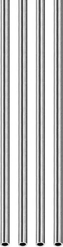 DTGN Tubo de acero inoxidable 304 de 0.079 in x 0.006 in x 9.843 in (ODxWall TxL) - Paquete de 4 - Bueno para equipos de maquinaria - Tubería de