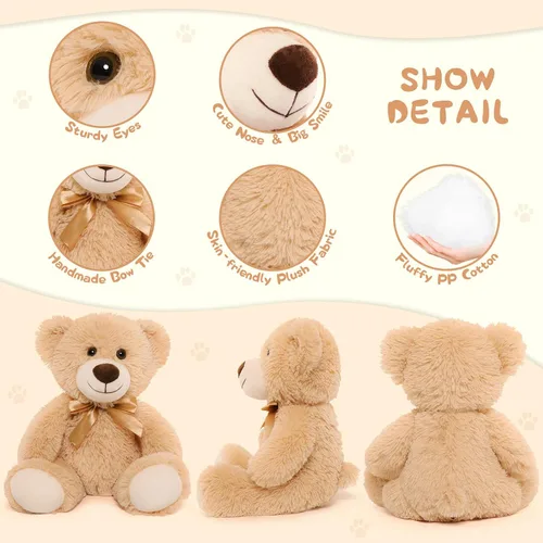 Miniatura 8 de MorisMos Oso de peluche de graduación de 14 pulgadas con gorra de graduación, regalo de graduación de clase 2026 para niños, niñas, niños, recuerdo