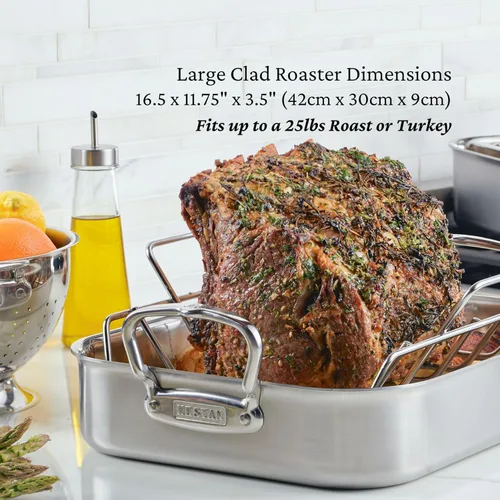 Miniatura 3 de Hestan Provisiones: tostador clásico revestido de 16.5" con estante de acero inoxidable