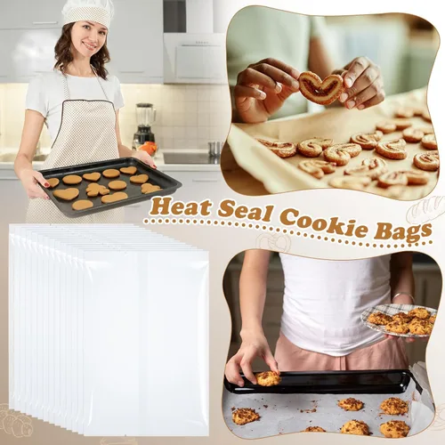 Miniatura 6 de Yexiya 200 unidades de bolsas de galletas con cierre térmico de 4 x 6" Bolsas de celofán transparentes de borde plano para chocolate, caramelos