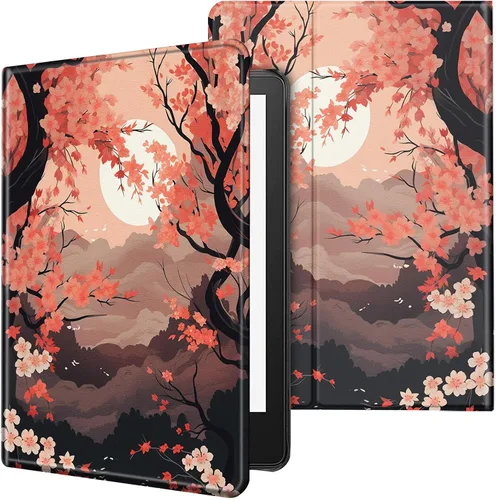 Miniatura 45 de Funda para tablet Kindle Fire 7 2019/2017 lanzamiento 9ª/7ª generación 7 pulgadas, ligera, protectora de piel sintética, cubierta inteligente