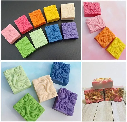 Miniatura 6 de HiParty Molde de jabón de ola oceánica, molde de silicona para hornear, molde de mousse de pudín de gelatina, hecho a mano, nubes de proceso frío