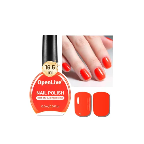 Miniatura 14 de OpenLive 16.5ml Esmalte de uñas rosa polvoriento de secado rápido de gran volumen, rosa claro, esmalte de uñas de secado rápido y color duradero