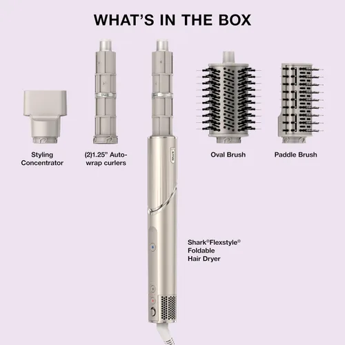 Miniatura 10 de Shark FlexStyle Air Multi-Styler y sistema de secado Cepillo secador de pelo para soplados con rizadores Coanda de envoltura automática, cepillo