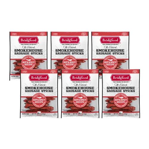 Miniatura 11 de Bridgford Smokehouse - Palitos de salchicha Teriyaki de 5 onzas, paquete de 2 – Hecho con carne de res y cerdo – Sin gluten y alto contenido