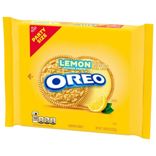 Miniatura 14 de OREO - Galletas tipo sándwich de limón y crema, tamaño fiesta, 24.95 oz