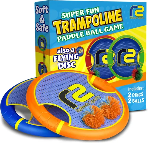 Miniatura 8 de Divertido juego de remo hinchable y lanzamiento y atrapamiento de bolas agresivas – Fácil de usar para niños de todas las edades – Diseño de espuma
