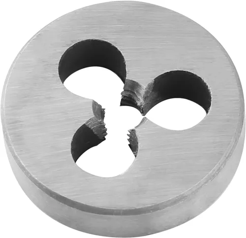 Miniatura 10 de Utoolmart Troquel de rosca de máquina de troquelado redondo métrico, troquel de roscado manual de rosca de máquina, M6 x 1 troquel de roscado