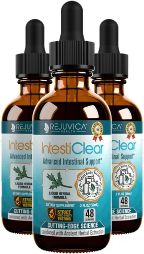Miniatura 9 de IntestiClear - Suplemento avanzado de apoyo intestinal - Entrega de líquidos para una mejor absorción - Ajenjo, clavo, nogal negro, ajo y más