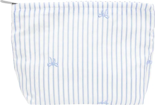 Miniatura 50 de Pazimiik Bolsa de maquillaje floral, grande, de algodón, con cremallera para bolsa de viaje, organizador de maquillaje de lona para mujeres, Algodón