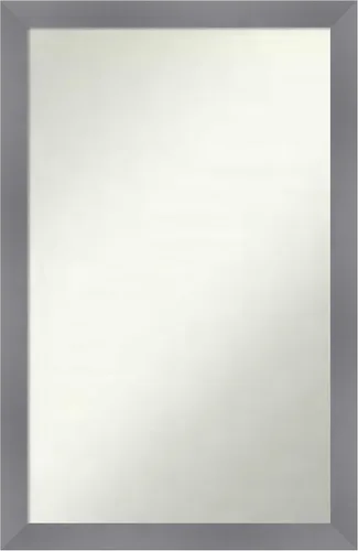 Miniatura 371 de Amanti Art Espejo personalizado, espejo de baño gris plomo a rayas, espejo de pared o espejo de tocador de baño sobre el fregadero