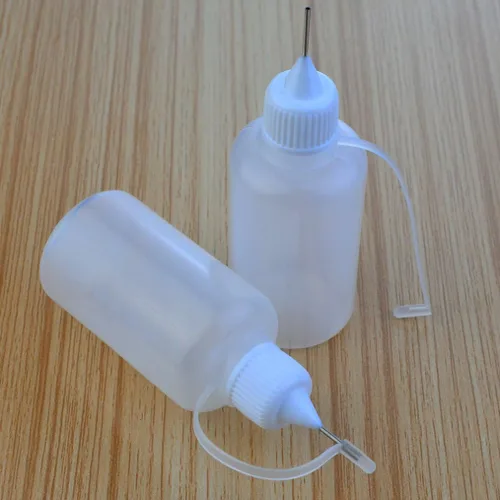 Miniatura 4 de bantoye 10 pcs punta de aguja aplicador de pegamento Botella Bricolaje Quilling Herramienta punta de precisión pegamento plástico líquido Dropper