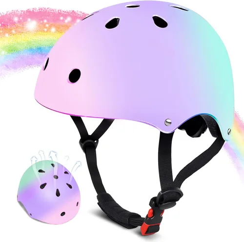 Miniatura 8 de Casco de bicicleta para niños de 2-3-5-8-14 años para niñas, niños, niños pequeños, niños y jóvenes, casco de bicicleta para niños pequeños