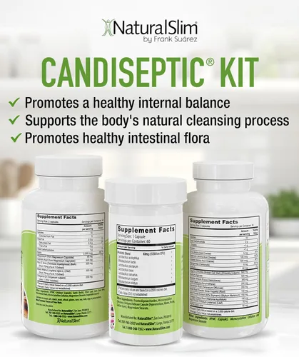 Miniatura 2 de NaturalSlim - Paquete de suplementos de apoyo para limpieza intestinal, kit candiséptico con cápsulas de apoyo nutricional y digestivo, sistema