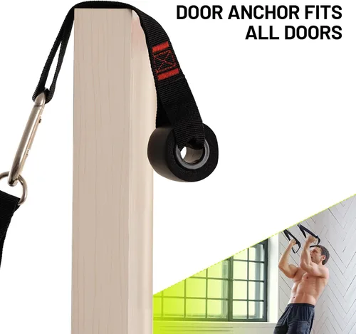 Miniatura 4 de Slim Panda Door Anchor Strap for Resistance Bands, Door Exercise Equipment with Secure Buckle & No Drill Setup, Multi Point Anchor Gym Attachment