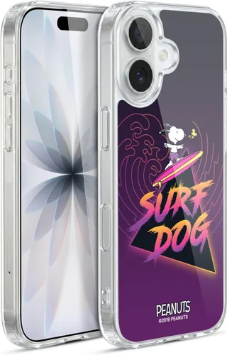 Miniatura 50 de Head Case Designs Peanuts Tropical Surf Snoopy Aloha Disco Gel Funda con licencia oficial [protección de grado militar] compatible con Apple iPhone