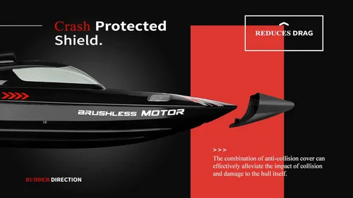 Miniatura 6 de Barco de Control Remoto de Alta Velocidad RC Brushless WL916 2.4G 55km/h Submarino RC con Luces LED para Pasatiempos Adultos Niños Favorito