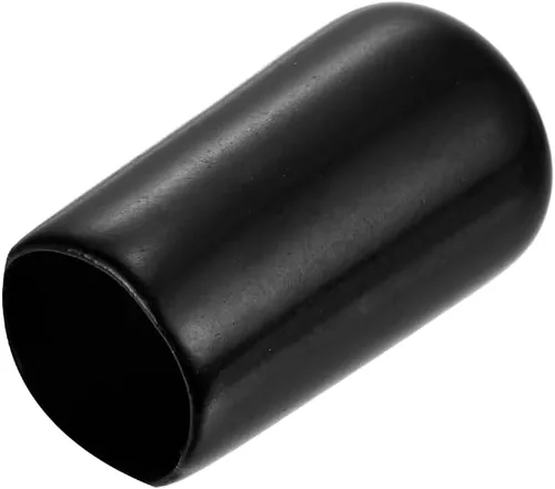 Miniatura 5 de uxcell 25 tapas de goma de 0.787 in de vinilo de identificación redonda tapa tapa de rosca de tornillo protectores negro