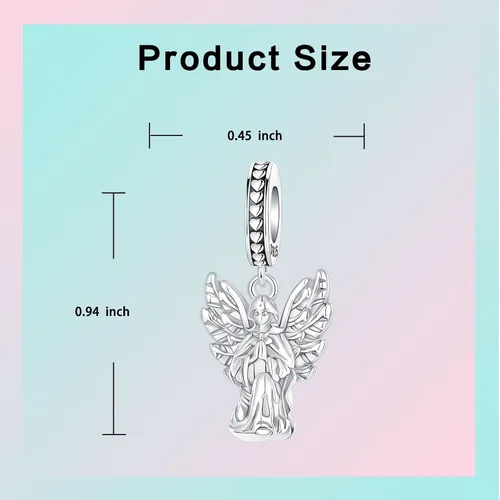 Miniatura 156 de LUXILLA Abalorio de plata de ley 925 para madre, hija, abuela, para familia, amor, madre, hija, abuela, para pulseras, collares, dijes, abalorios