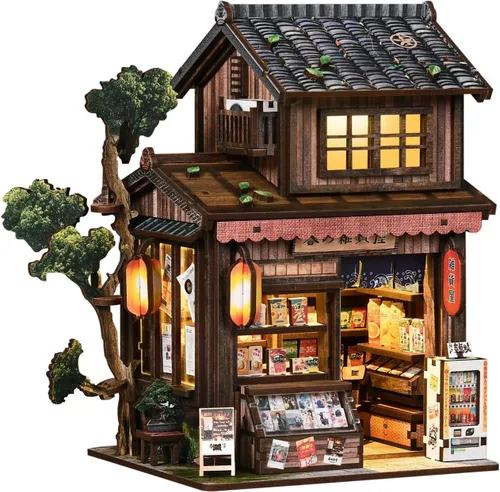 Miniatura 17 de DIY Book Nook Kit with LED Light, Miniature Dollhouse, 3D Wooden Puzzle, Bookshelf Insert Decor Craft Gift (750 PCs Windsor Castle)