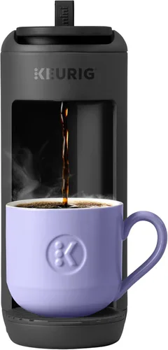 Cafetera Keurig K-Mini Mate de una sola porción – Ultracompacta de 4" de ancho, compatible con tazas de viaje, ideal como regalo navideño para Negro