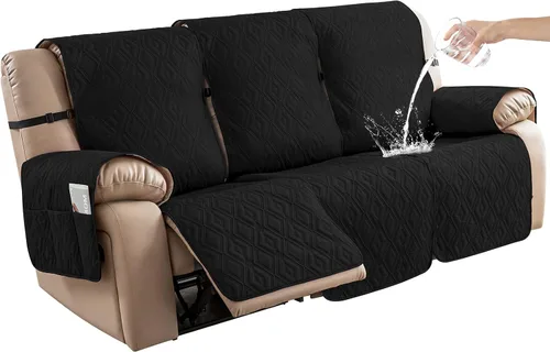 Miniatura 23 de Genina - Funda impermeable para sillón reclinable de dos plazas, funda antideslizante para sofá, funda para sofá reclinable de 2 plazas, funda