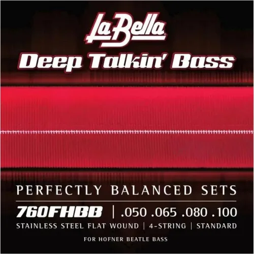Miniatura 2 de La Bella 760FHBB Deep Talkin 'Herida plana de acero inoxidable - Beatle estándar, cuerdas de bajo 50-100