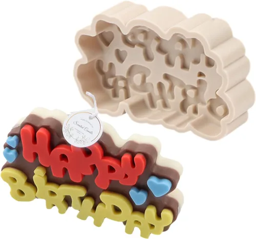 Miniatura 24 de Moldes de silicona para velas de letras del alfabeto en forma de corazón, moldes de letras epoxi para colgante de resina de arcilla, tallado